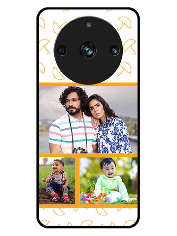 Custom Realme 11 Pro Plus 5G Custom Metal Phone CaseYellow Pattern Design