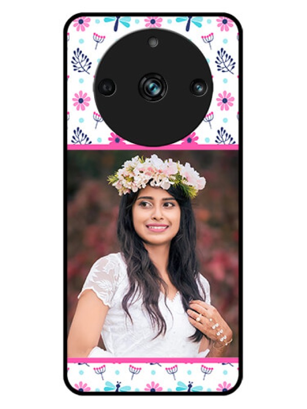 Custom Realme 11 Pro Plus 5G Custom Metal Phone CaseColorful Flower Design