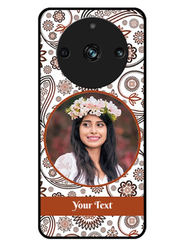 Custom Realme 11 Pro Plus 5G Custom Metal Phone CaseAbstract Flower Design