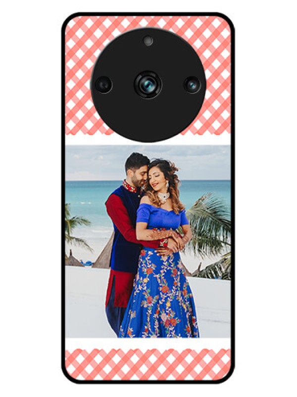 Custom Realme 11 Pro Plus 5G Custom Metal Phone CasePink Pattern Design