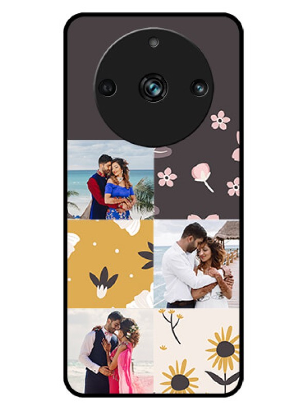 Custom Realme 11 Pro Plus 5G Custom Metal Phone Case3 Images With Floral Design