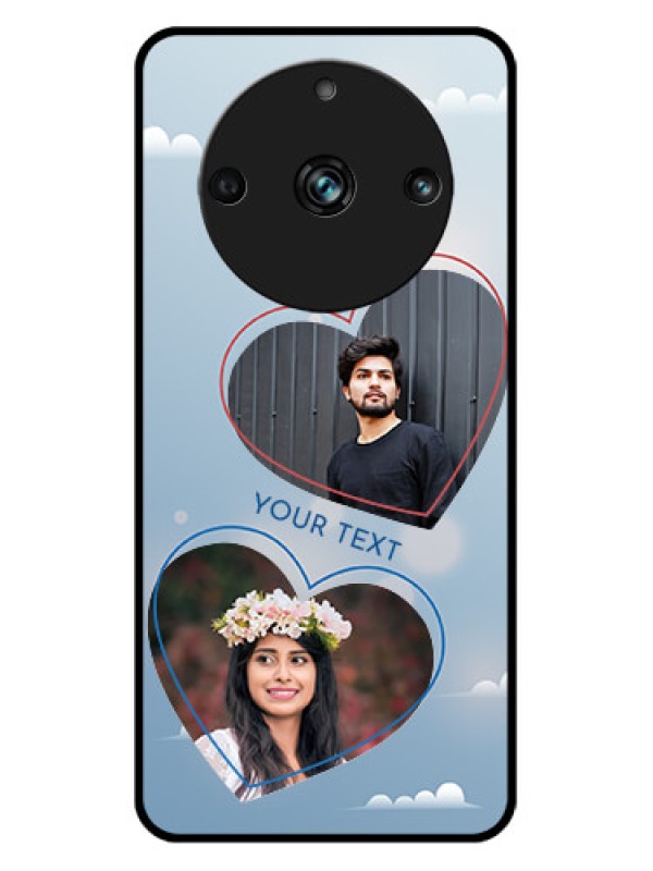 Custom Realme 11 Pro Plus 5G Custom Metal Phone CaseBlue Color Couple Design