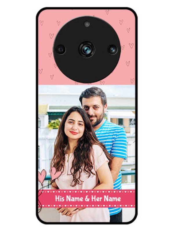 Custom Realme 11 Pro Plus 5G Custom Metal Phone CaseLove Design Peach Color