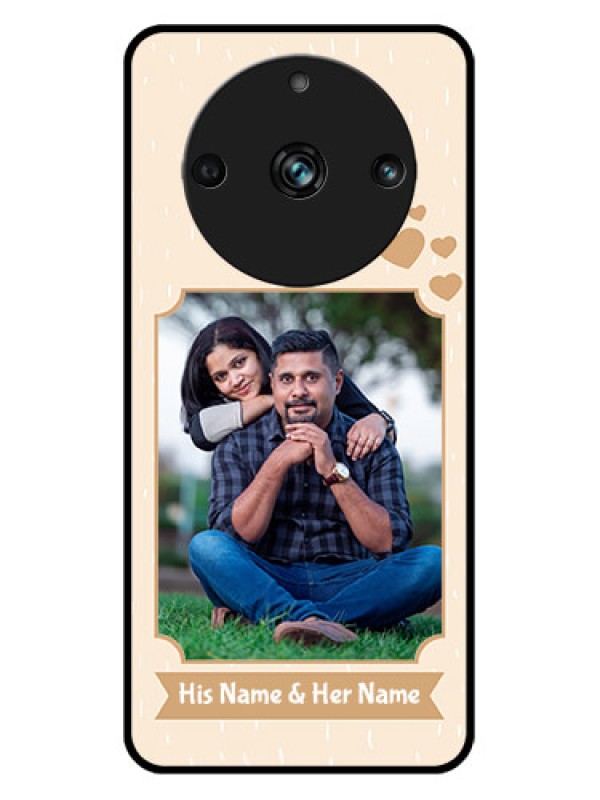 Custom Realme 11 Pro Plus 5G Custom Metal Phone CaseWith Confetti Love Design