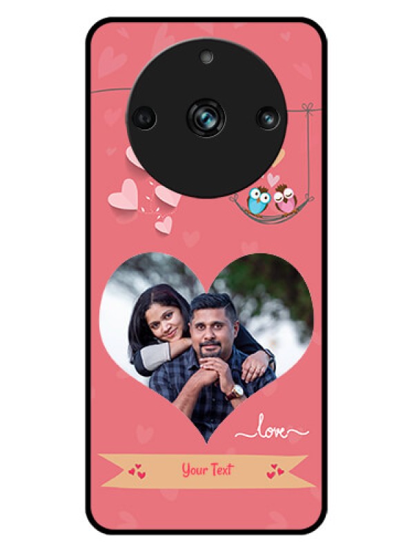 Custom Realme 11 Pro Plus 5G Custom Metal Phone CasePeach Color Love Design