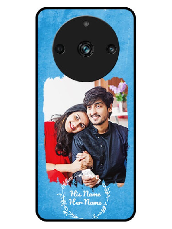 Custom Realme 11 Pro Plus 5G Custom Metal Phone CaseBlue Color Vintage Design