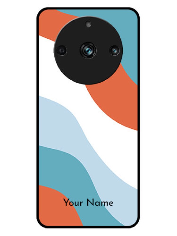 Custom Realme 11 Pro Plus 5G Custom Metal Phone CaseColoured Waves Design