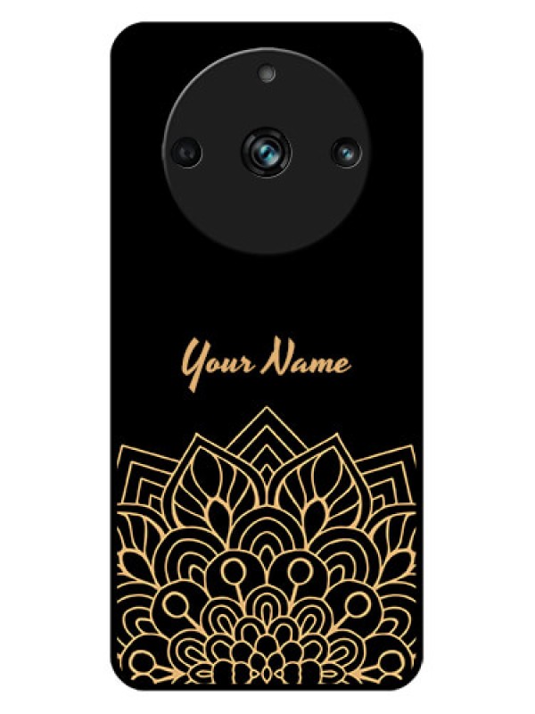Custom Realme 11 Pro Plus 5G Custom Metal Phone CaseGolden Mandala Design