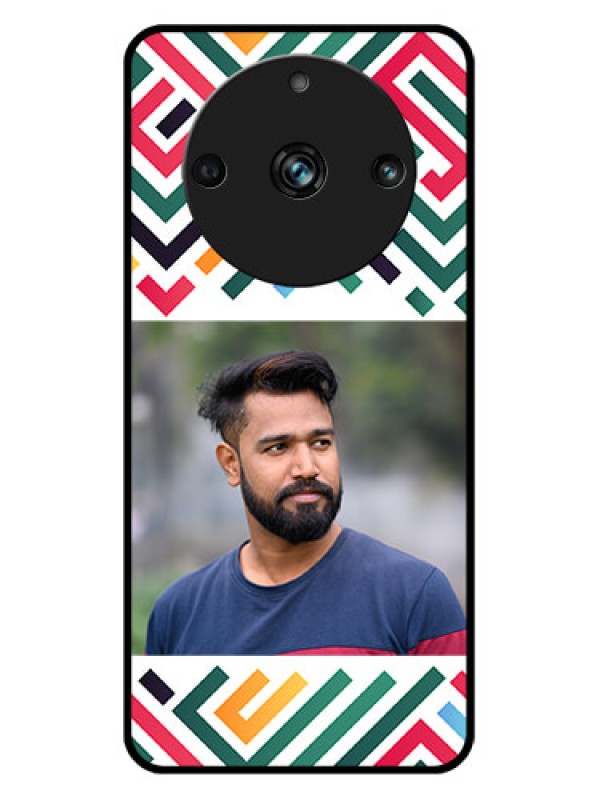 Custom Realme 11 Pro Plus 5G Custom Metal Phone CaseColorful Maze Pattern Design