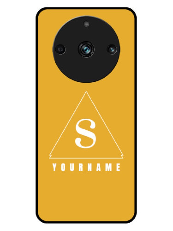 Custom Realme 11 Pro Plus 5G Custom Metal Phone CaseSimple Triangle Design