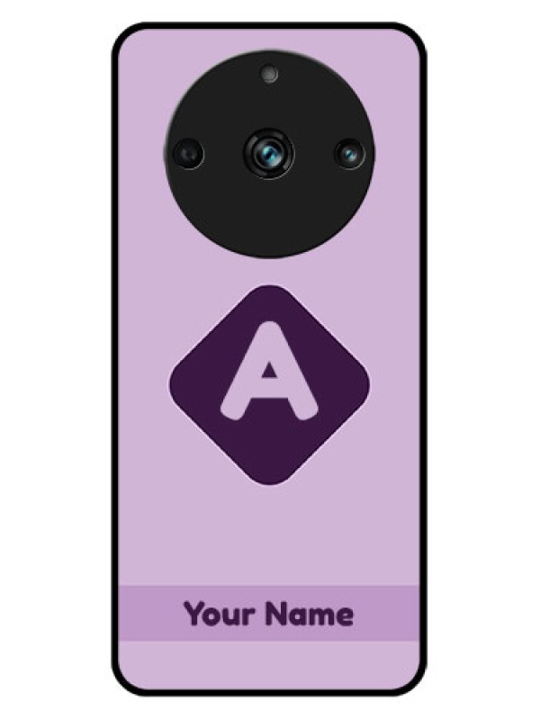 Custom Realme 11 Pro Plus 5G Custom Metal Phone CaseCustom Letter In Curved Badge Design