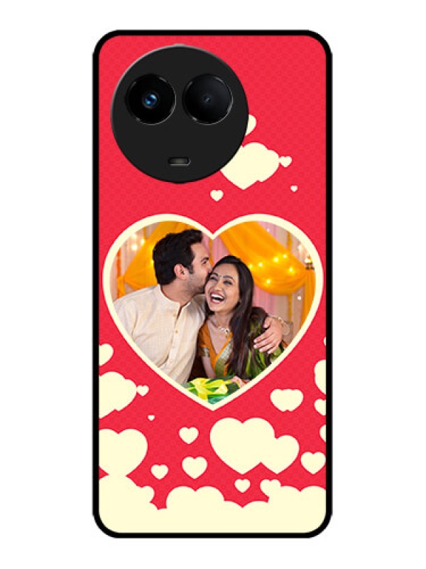 Custom Realme 11x 5G Custom Metal Phone CaseLove Symbols Phone Cover Design