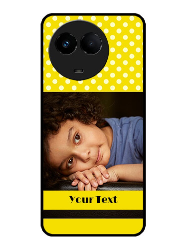 Custom Realme 11x 5G Custom Metal Phone CaseBright Yellow Case Design
