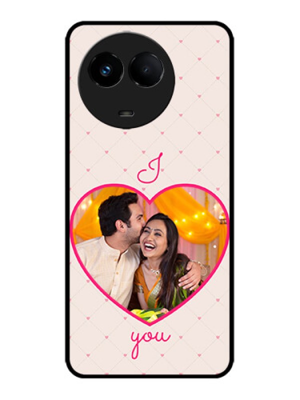 Custom Realme 11x 5G Custom Metal Phone CaseHeart Shape Design