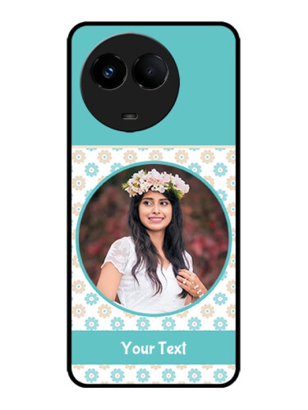 Custom Realme 11x 5G Custom Metal Phone CaseBeautiful Flowers Design