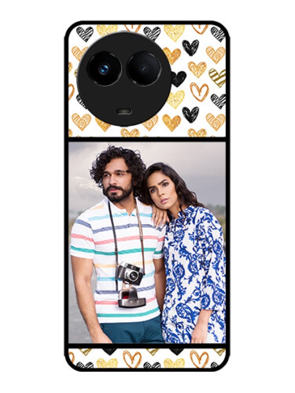 Custom Realme 11x 5G Custom Metal Phone CaseLove Symbol Design