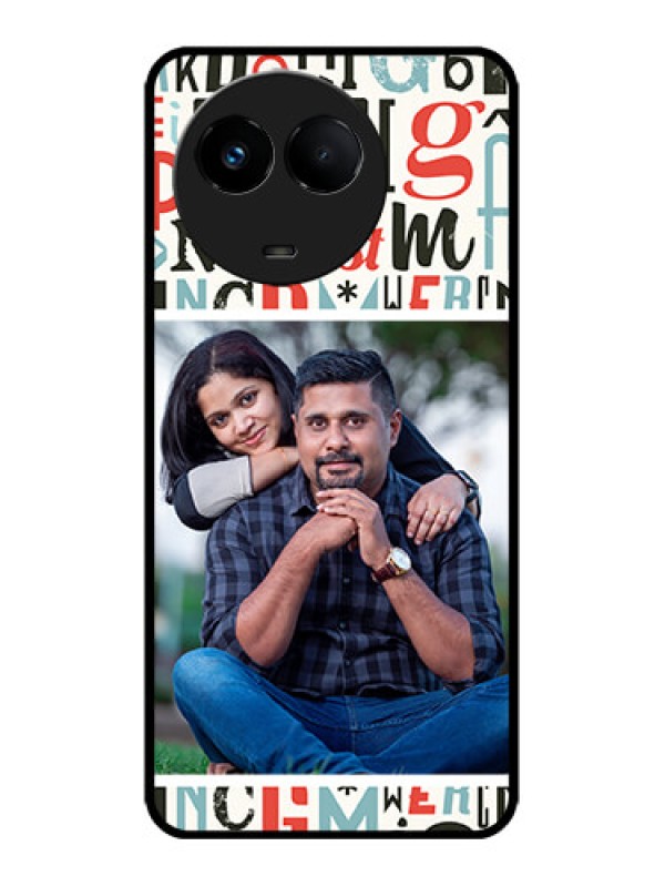 Custom Realme 11x 5G Custom Metal Phone CaseAlphabet Design