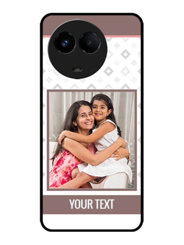 Custom Realme 11x 5G Custom Metal Phone CaseSimple Diamond Design