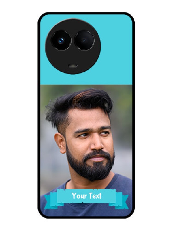 Custom Realme 11x 5G Custom Metal Phone CaseBlue Color Design