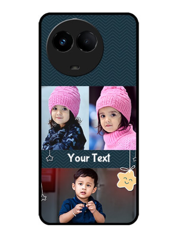 Custom Realme 11x 5G Custom Metal Phone CaseHanging Stars Design