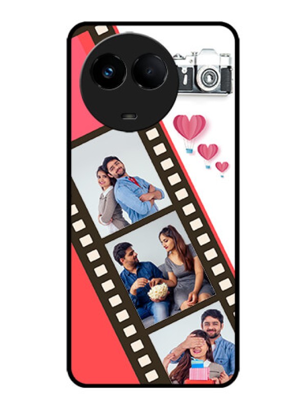 Custom Realme 11x 5G Custom Metal Phone Case3 Image Holder With Film Reel