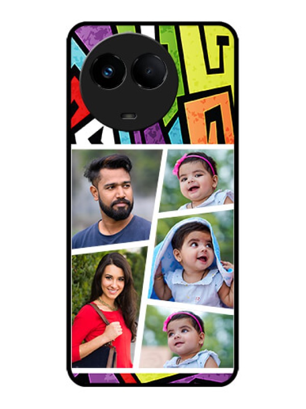 Custom Realme 11x 5G Custom Metal Phone CaseGraffiti Pattern Design