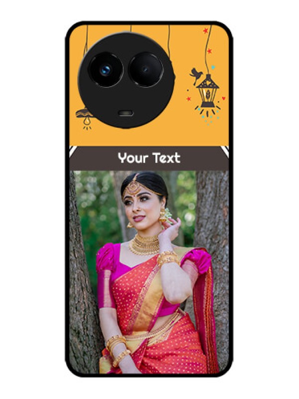 Custom Realme 11x 5G Custom Metal Phone CaseWith Family Picture And Icons