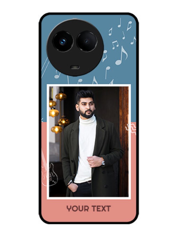 Custom Realme 11x 5G Custom Metal Phone CaseWith Color Musical Note Design