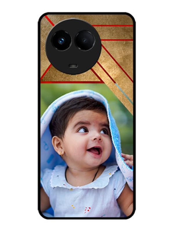 Custom Realme 11x 5G Custom Metal Phone CaseGradient Abstract Texture Design