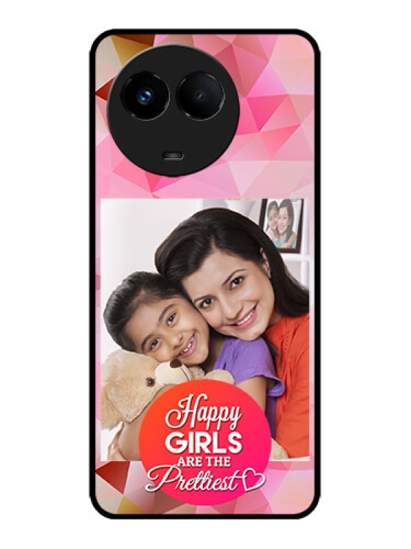 Custom Realme 11x 5G Custom Metal Phone CaseAbstract Triangle Design