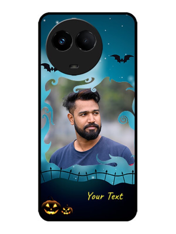 Custom Realme 11x 5G Custom Metal Phone CaseHalloween Frame Design