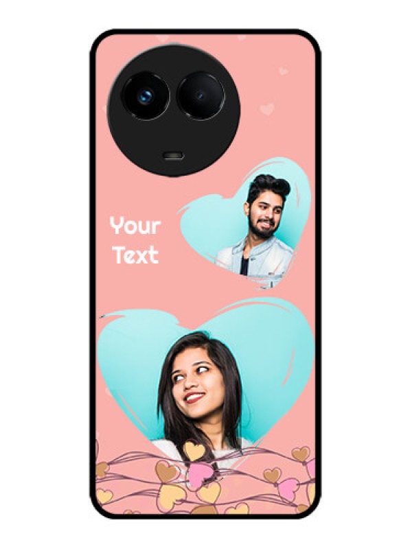 Custom Realme 11x 5G Custom Metal Phone CaseLove Doodle Design
