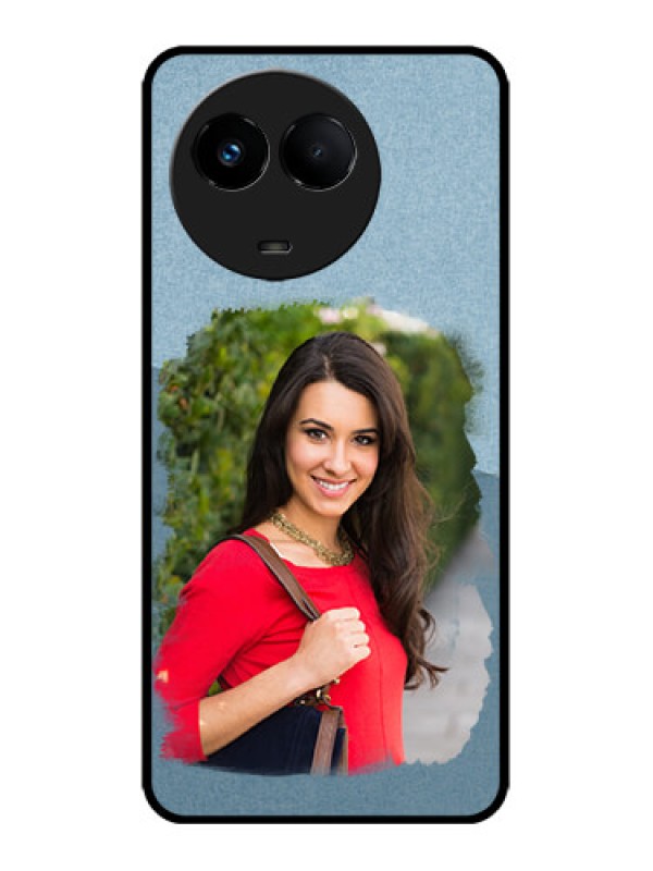 Custom Realme 11x 5G Custom Metal Phone CaseGrunge Line Art Design