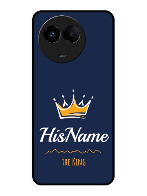 Custom Realme 11x 5G Custom Metal Phone CaseKing With Name Design