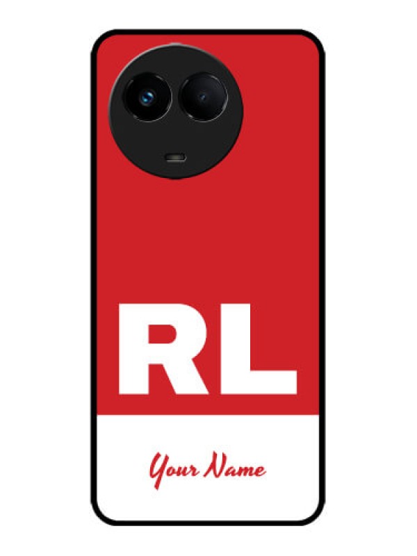 Custom Realme 11x 5G Custom Metal Phone CaseDual Tone Custom Text Design
