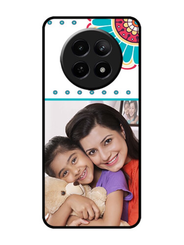 Custom Realme 12 5G Custom Metal Phone CaseFlower Design