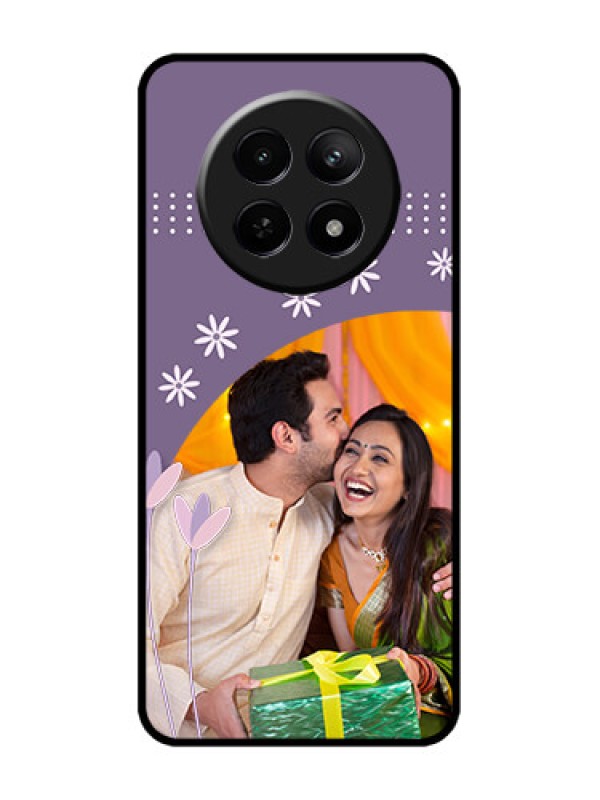 Custom Realme 12 5G Custom Metal Phone CaseLavender Flowers Design