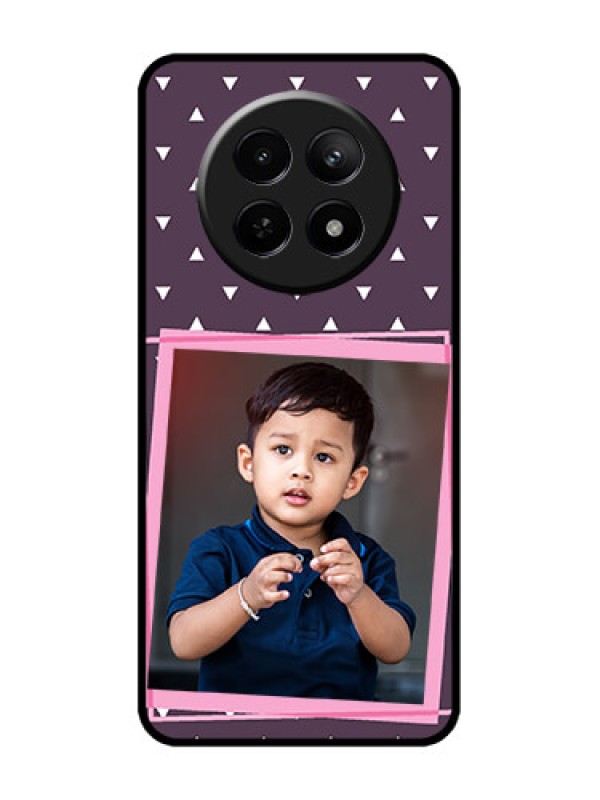 Custom Realme 12 5G Custom Metal Phone CaseTriangle Pattern Dotted Design