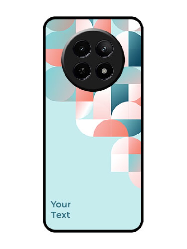 Custom Realme 12 5G Custom Metal Phone CaseStylish Semi - Circle Pattern Design