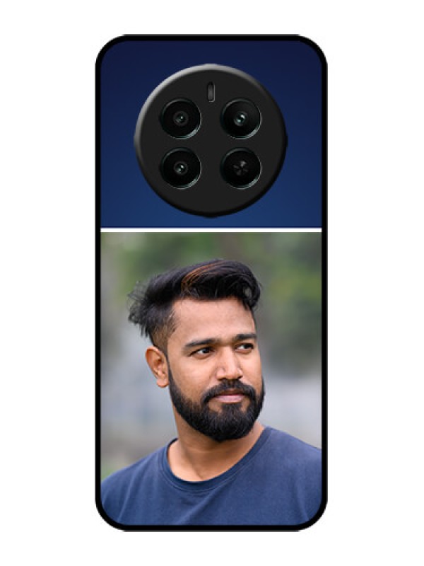 Custom Realme 12 Plus 5G Custom Metal Phone Case - Simple Royal Blue Design