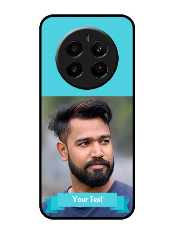 Custom Realme 12 Plus 5G Custom Metal Phone Case - Blue Color Design