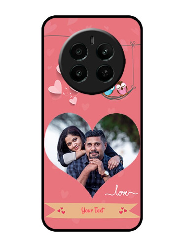 Custom Realme 12 Plus 5G Custom Metal Phone Case - Peach Color Love Design