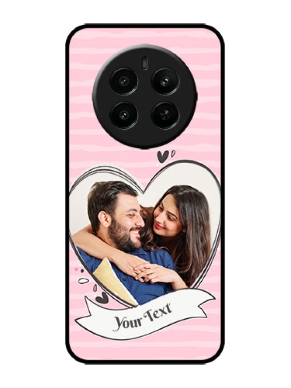 Custom Realme 12 Plus 5G Custom Metal Phone Case - Vintage Heart Design