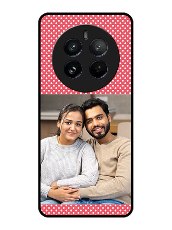 Custom Realme 12 Pro 5G Custom Metal Phone CaseWhite Dotted Design