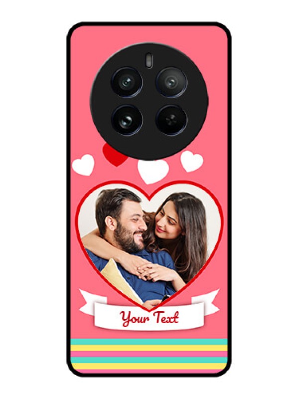 Custom Realme 12 Pro 5G Custom Metal Phone CaseLove Shapes Doodle Design