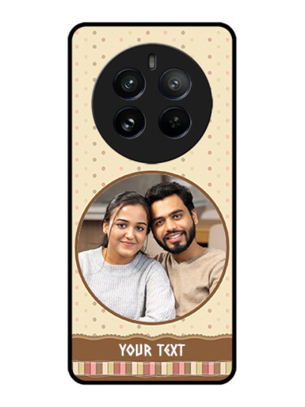 Custom Realme 12 Pro 5G Custom Metal Phone CaseBrown Dotted Mobile Case Design