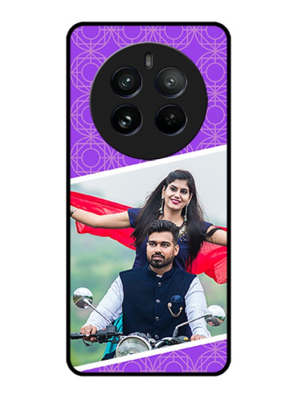 Custom Realme 12 Pro 5G Custom Metal Phone CaseViolet Color Pattern Design