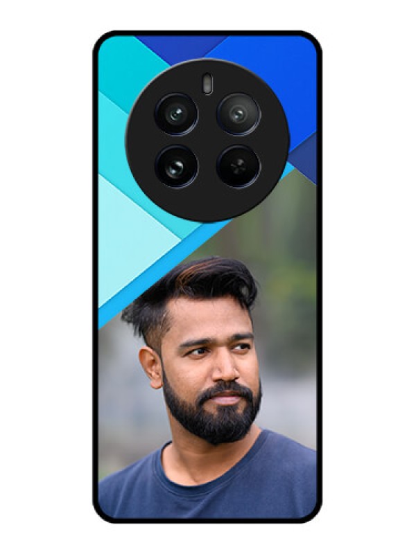 Custom Realme 12 Pro 5G Custom Metal Phone CaseBlue Pattern Design