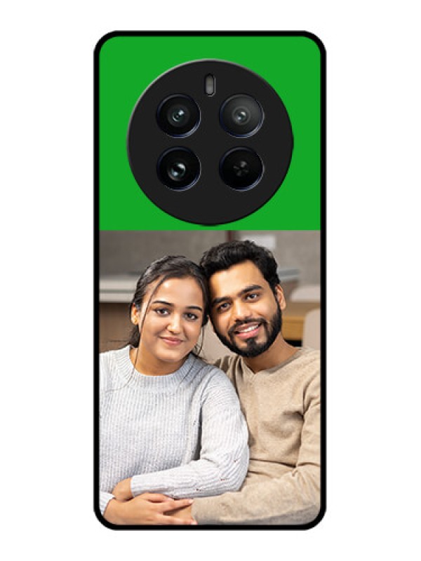 Custom Realme 12 Pro 5G Custom Metal Phone CaseGreen Pattern Design