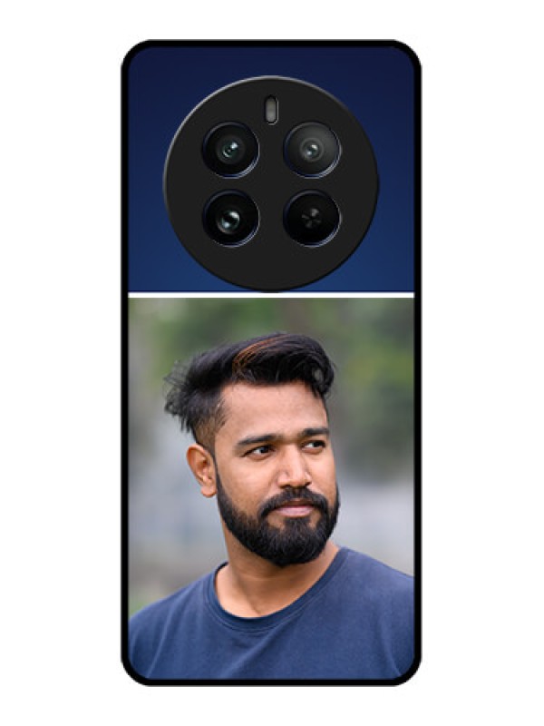 Custom Realme 12 Pro 5G Custom Metal Phone CaseSimple Royal Blue Design